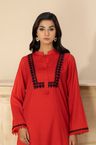 LW-11 Red Embroidered 2Pc